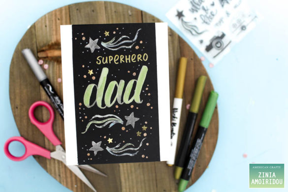 3 Father's Day Card Ideas with Vicki Boutin and Kelly Creates supplies by American Crafts @ziniaredo @americancrafts @kellycreates @vickiboutin #americancrafts #vickiboutin #kellycreates #ziniaredo #cards #handmadecards #cardmaking