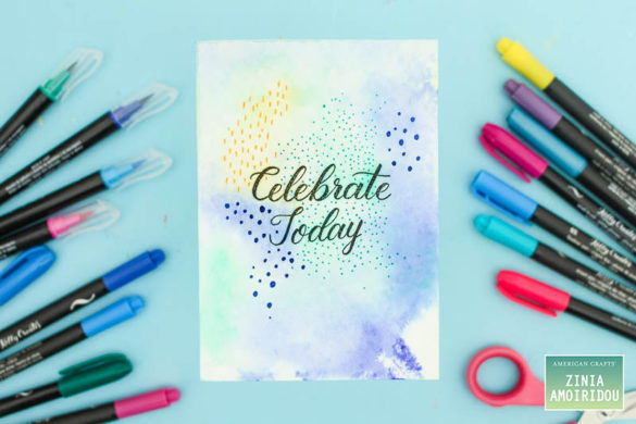 Watercolor Cards using Kelly Creates products by American Crafts. @ziniaredo @americancrafts @kellycreates #americancrafts #ziniaredo #kellycreates #watercolor #cardmaking #cards #handmadecards